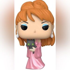 Funko Pop in Pink Gown with Gray Cat TV: Friends- Phoebe